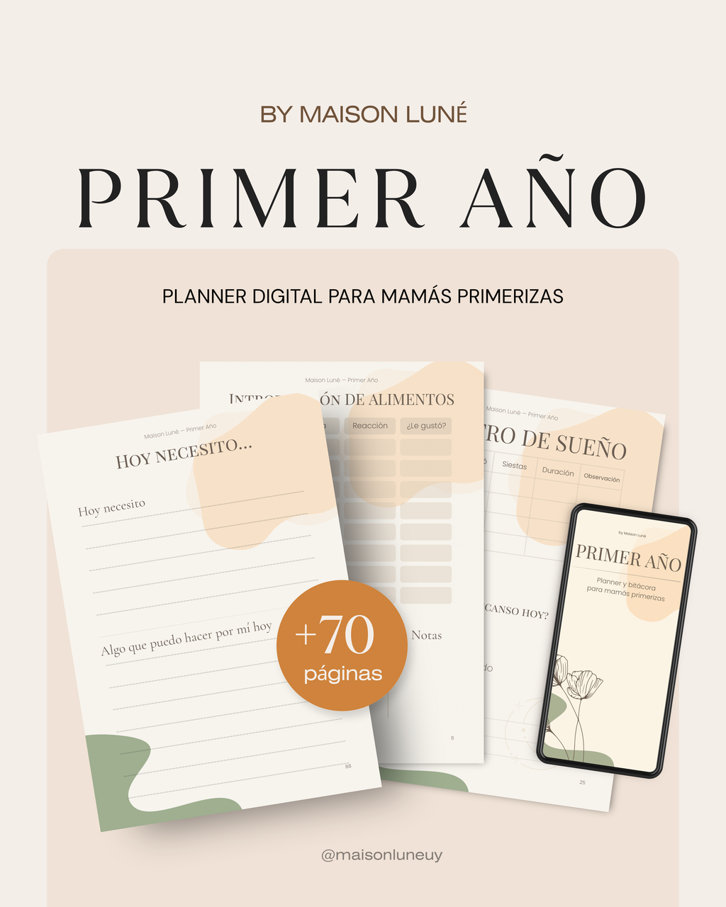 Maison Luné - Primer Año | Libro de Recuerdos y Diario Digital⁠